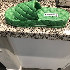 Green Steve Madden sandals